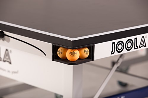 JOOLA Rally TL Professional MDF Indoor Ping Pong Table w/ Quick Clamp Table Tennis Net & Post Set - 10 Minute Easy Assembly - Corner Ball Holders - Tournament Quality - Includes Playback Mode