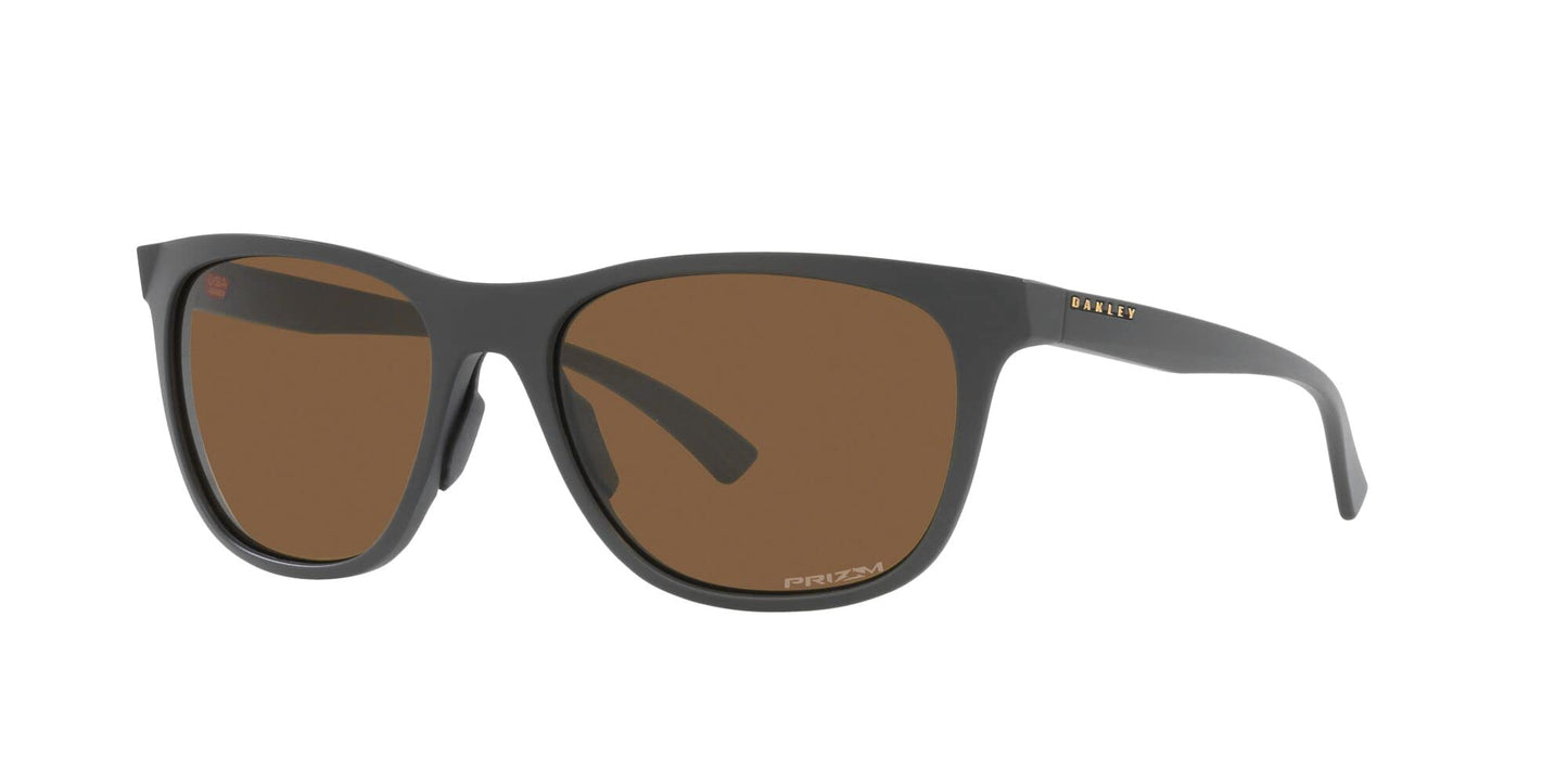 Oakley Womens OO9473 Leadline Square Sunglasses, Matte Carbon/Prizm Bronze, 56 mm