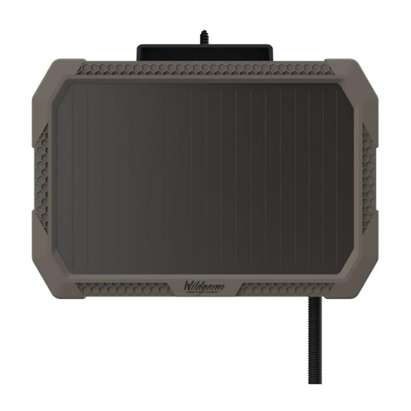 Solar Battery Pack for Trail Cameras - 12V Sol-Pak, 3000mAh Rechargeable Battery & 3ft Insulated Cable