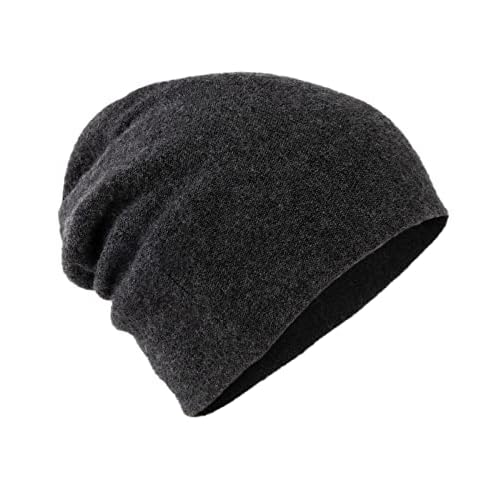 Villand 100% Cashmere Beanie for Women and Men with Gift Box, Oversized Soft Knitted Hat, Double-Layered Cashmere Ski Cap