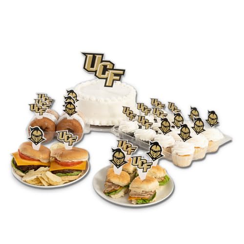 Team Spirit Cupcake Toppers and Food Picks Set - 25 pcs for Game Day