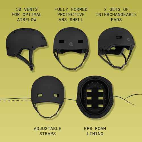 Retrospec Dakota Adult Bike Helmet for Adults - Multi-Sport Protection for BMX, Skating, Scooter, and Skate - Adult Men Skateboard Helmets
