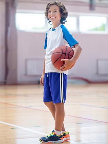 Boys Athletic Shorts 4 Pack Mesh Quick Dry Basketball Soccer Gym Summer Clothes