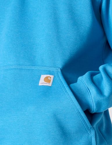 Carhartt Men's Iconic Logo Sweatshirt Small Horizon Blue Heather - Warm Durable Workwear