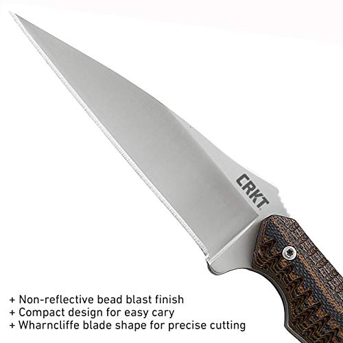 CRKT S.P.E.W. Fixed Blade Knife Satin Blade G10 Handle with Sheath - Green