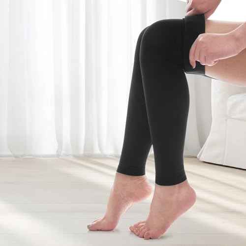 Thigh High Compression Socks Women & Men, 20-30mmHg Thigh High Compression Stockings, Compression Socks with Silicone Dot Band-Best for Varicose Veins, Swelling