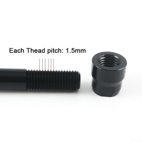 Aluminum Alloy Thru Axle Cap Nut Designed for Bike and Bicycle Use Cases (M15xP1.5)