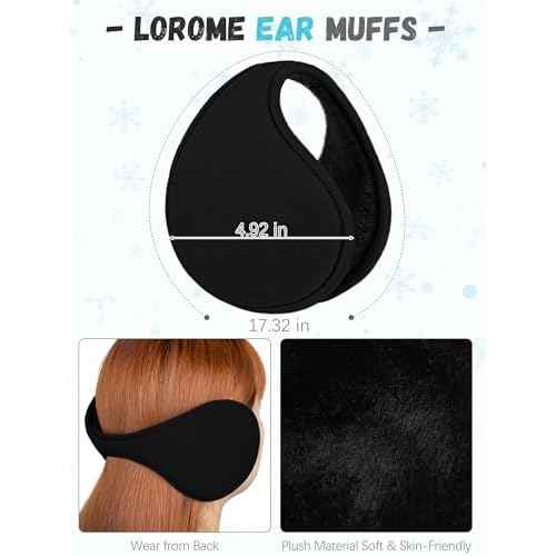 Winter Hat Scarf Gloves and Ear Warmer, Warm Knit Beanie Hat Touch Screen Gloves Set Winter Gifts Neck Scarves for Women