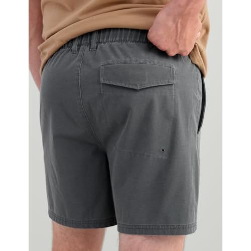 HUK Men's Next Level Camp 6" Performance Fishing Shorts, Lightweight, Quick-Dry, Elastic Waistband