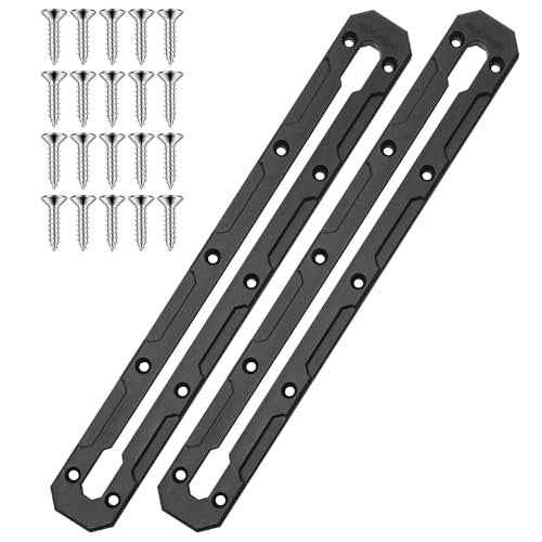 13.3 inch Kayak Track, Kayak Low Profile Track, Kayak Gear Track Mount Accessories for Fishing Rod Holder, Cup Holder, Anchor Cleats, 2 Pack