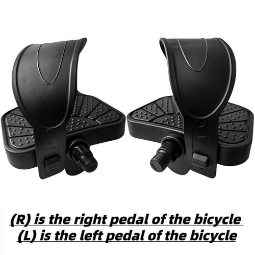 Pro-Grade Exercise Bike Pedals with 9/16" & 1/2" Spindles, Adjustable Straps, Anti-Slip, 500lb Capacity - Fits Peloton & More - Variation of THIS listing
