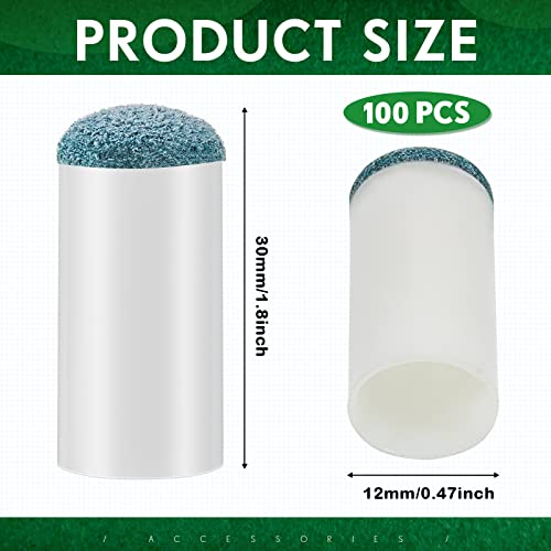 12mm Pool Cue Tips 100 Pcs Leather Replacement Billiard Stick Tips