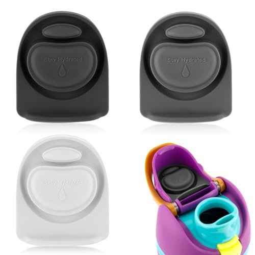 3pcs Replacement Stopper for Owala FreeSip 24/32oz, Water Bottle Top Lid Gasket Parts for Owala 16/19/24/32/40oz Seal Bottle Cap Mouth Silicone Bottle Gasket Plug Accessories, BPA Free(3 Colors)