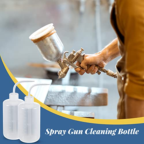 Paint Spray Gun Cleaning Kit with 3 Bottles & 21 Brushes - 500ml