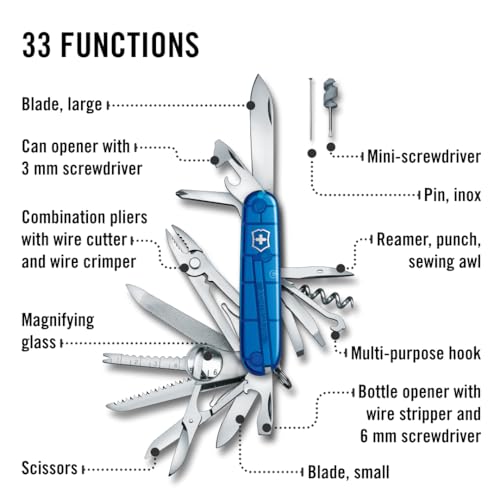 Victorinox Swisschamp Multi-Tool (Sapphire), 91mm
