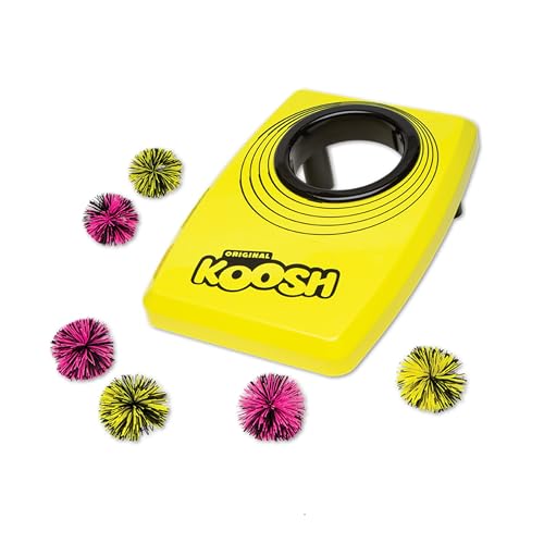 Kids Cornhole Set with Neon Koosh Balls - Single Yellow Cornhole