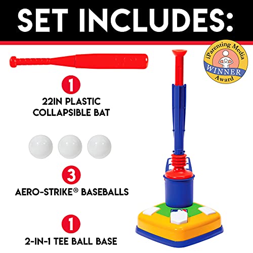 Kids Baseball Batting Tee with Pitching Machine & Accessories