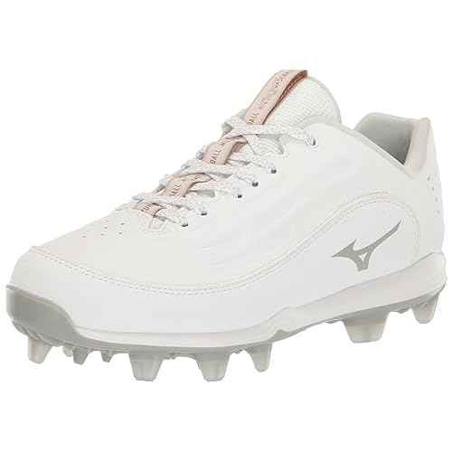 Mizuno Men's Ambition 3 Low TPU Baseball Cleats, White, 12