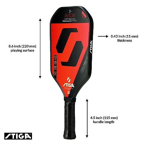 STIGA Aviox Pickleball Paddle | Midweight Paddle - USAPA Approved - Designed in Sweden