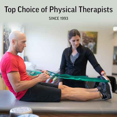 OPTP The Original Stretch Out Strap with Exercise Book, for Flexibility and Mobility Exercises. Stretch Out Straps for Physical Therapy, Yoga Stretching Strap and Knee Therapy Strap. Made in the USA