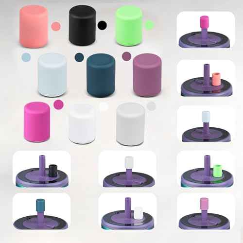 TERPINK 2 Pack Magnetic Straw Caps Compatible with Br?Mate All Era and Resa Tumblers, Silicone Straw Caps Toppers Compatible with Brumate Accessories, Straw Covers Protectors BPA Free (Black)