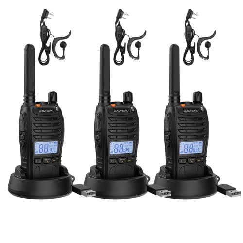Long Range Walkie Talkies for Adults 3 Pack - Rechargeable, Portable, Up to 3 Miles