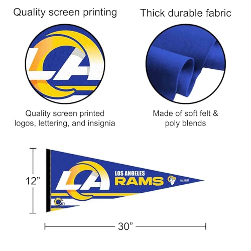 Los Angeles Rams Pennant Banner Flag