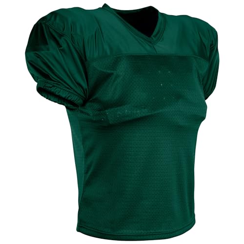 Unisex Preseason Football Practice Jersey Large Forest Green - Durable Breathable Polyester