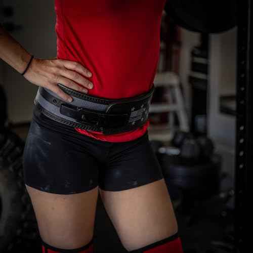 Weight Lifting Belt - Lever Gym Belt for Weightlifting, 10mm Leather Weight Belt for Men - 4 Inches Wide for Support & Stability for Workouts, Powerlifting, Bodybuilding, Fitness & Crossfit