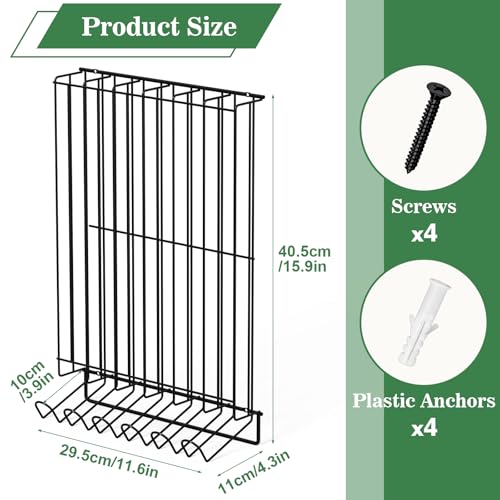 Sunexinlo Black Golf Ball Holder for 60 Balls Wall & Countertop Dispenser