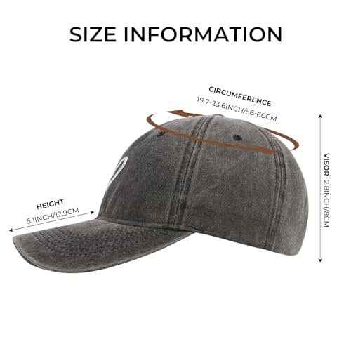 2 Pack Heart Baseball Caps for Women Men, Cute Adjustable Washed Sun Hats for Outdoor Running Golf