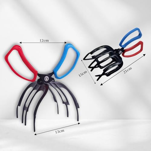 3 Claw Fish Gripper - Metal Fishing Pliers with Multi Teeth for Freshwater & Saltwater Fish - 2 Pack - Variation of 3 Claw 2 Pics