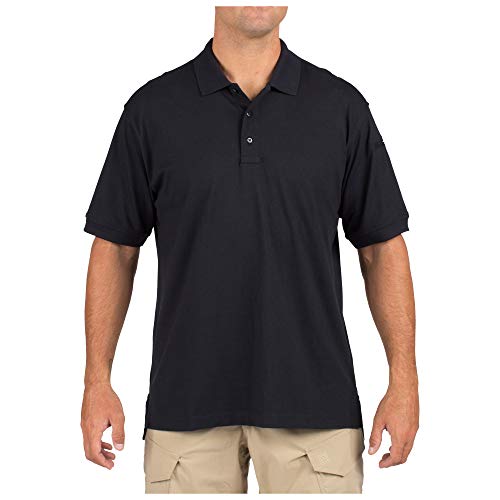 5.11 Tactical Men's Jersey Knit Short Sleeve Shirt, Wrinkle-Resistant Cotton, Pen Pocket, Style 71182