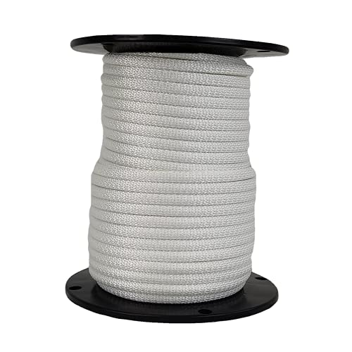 5/16 Inch Flagpole Rope with Steel Wire Core 100 Ft UV Resistant Braid