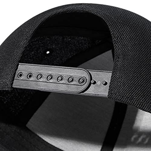 Chef Cooking Flat Bill Hat for Men Snapback Skull Cap - Black, Teen & Unisex