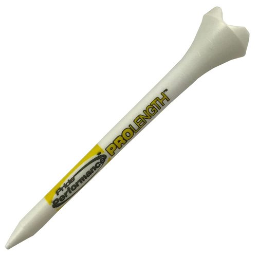 Pride Performance Professional Tee System Plastic Golf Tees (30 Count) , Yellow, 2-3/4 Inch