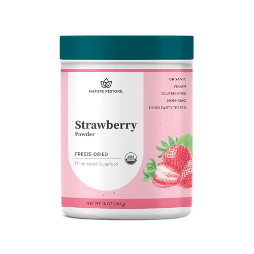Organic Strawberry Powder 10 oz - Natural Pink Food Coloring & Baking Ingredient