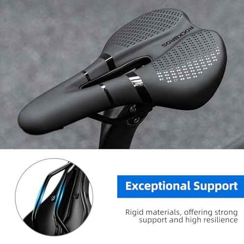ROCKBROS Bike Seat Bike Saddle Comfortable Waterproof Ergonomic Design Bike Seat Cushion for City MTB Racing Bikes