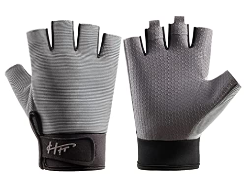 SUJAYU Water & Sports Fingerless Gloves Small Grey for Fishing Kayaking & More