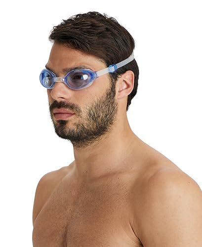 Unisex Swim Goggles Anti-Fog Light Comfort Blue Clear - Air-Soft Design