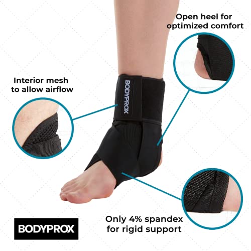 Bodyprox Ankle Brace Support Lace Up Stabilizer Medium - Men & Women