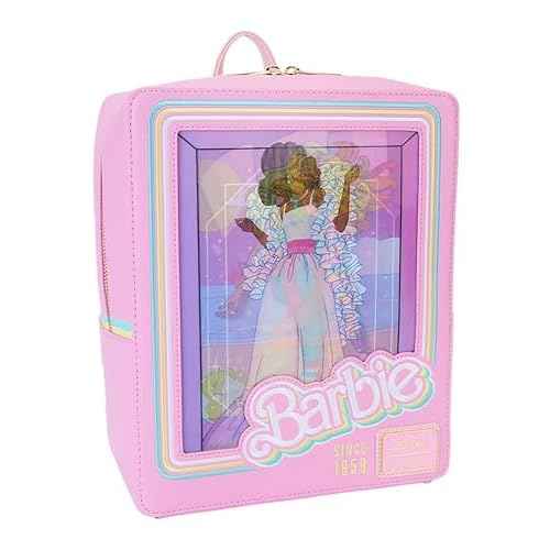 Loungefly Barbie 65th Anniv. Doll Box Triple Lenticular Mini Backpack | Barbie Accessories Standard