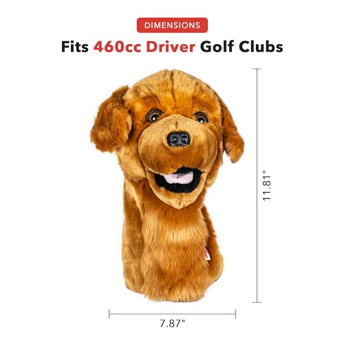 Golden Retriever Golf Club Headcover - Premium Driver Protector for Men & Women