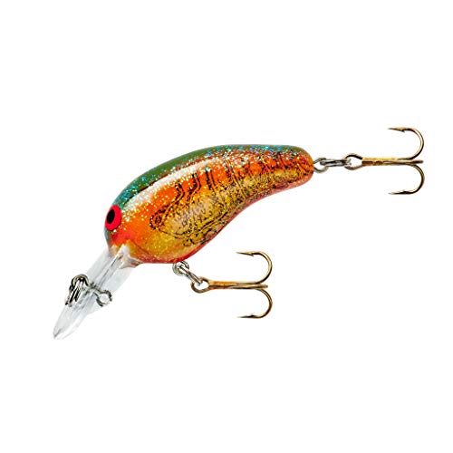 Deep Tiny N Crankbait for Bass Fishing - Green Craw, 1/8 Ounce, 1.5 Inch
