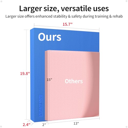 XL Foam Balance Pad for Physical Therapy Blue - 19.8 x 15.7 x 2.4 Inches