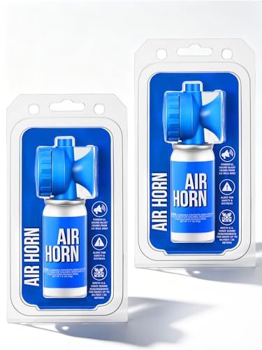 2 Pack Marine Air Horns 1.4oz Loud Safety Signal for Boating & Emergency
