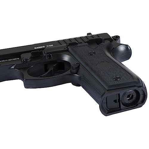 Lancer Tactical Air Pistol Saber Bereta X92 Full Steel CO2 Airgun Pistol-480 FPS (100 Rounds Metal BB Included)