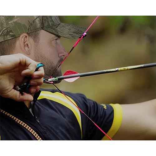 6PCS Lighted Nocks for Arrows with .246/ .244/ .233/ .204/ .165 Inside Diameter Bolts with ON/Off Switch Light up Knocks Compound Bow Arrow Nocks for Hunting Shooting