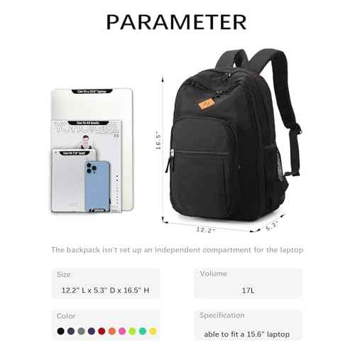 abshoo Classical Basic Travel Backpack For School Water Resistant Bookbag