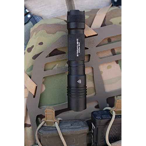 Streamlight 88082 ProTac 2L-X USB 500-Lumen 6800 Candela EDC High Performance Multi-Fuel Tactical Rechargeable Flashlight, Includes USB Cable, Holster, Clip, Retail Clear Packaging, Black